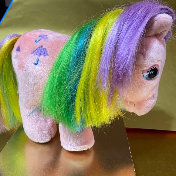 MY LITTLE PONY G1 VTG 1984 ORIGINAL HASBRO SOFTIES PARASOL RAINBOW PONY PLUSH - Picture 15 of 15